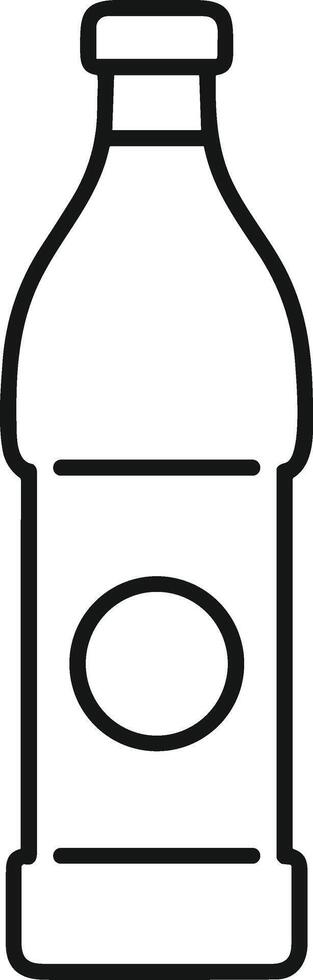 Bottle drink icon symbol image. Illustration of the drink water bottle glass design image vector