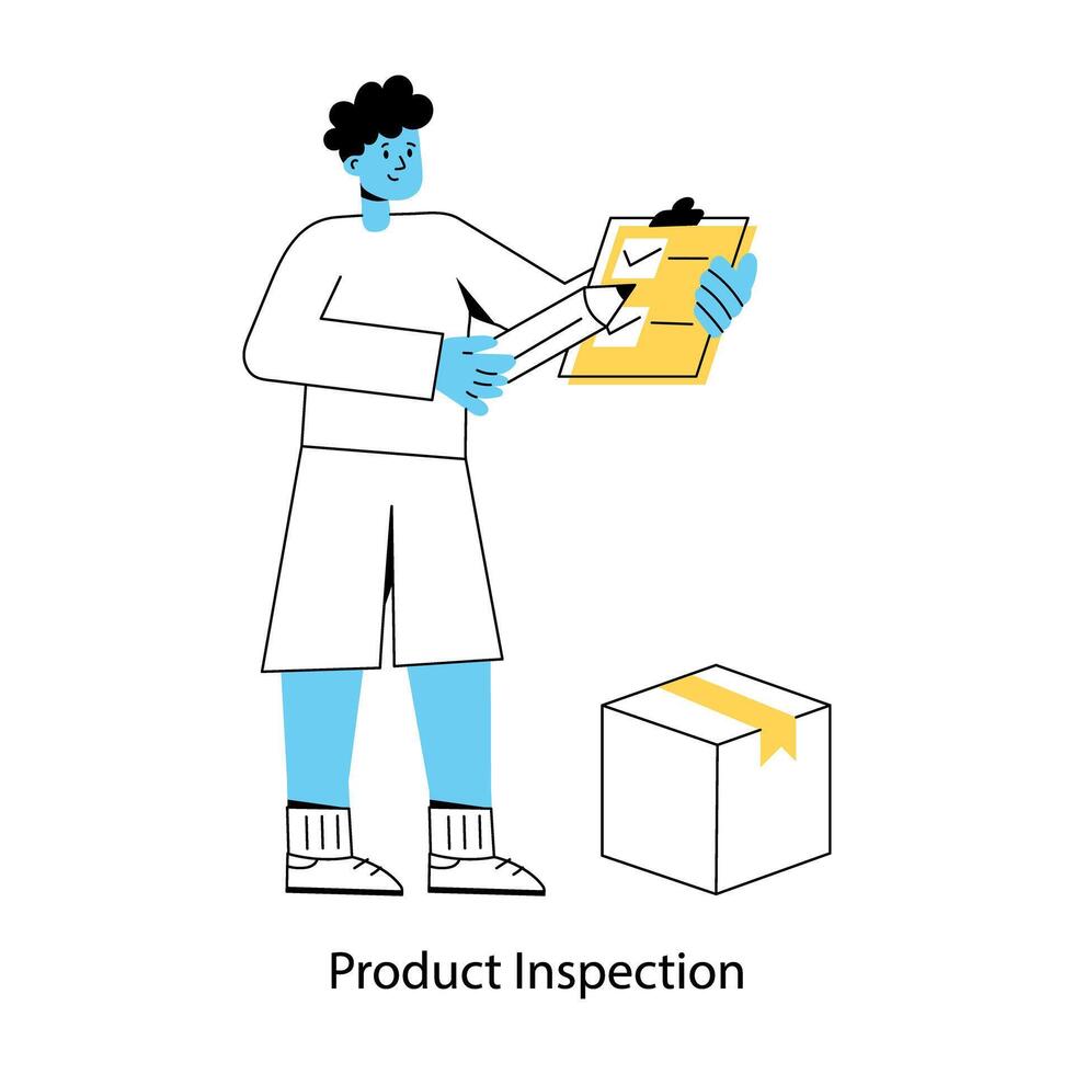 Trendy Product Inspection vector