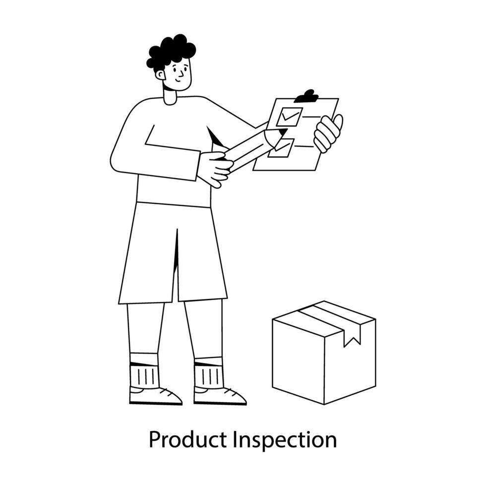 Trendy Product Inspection vector