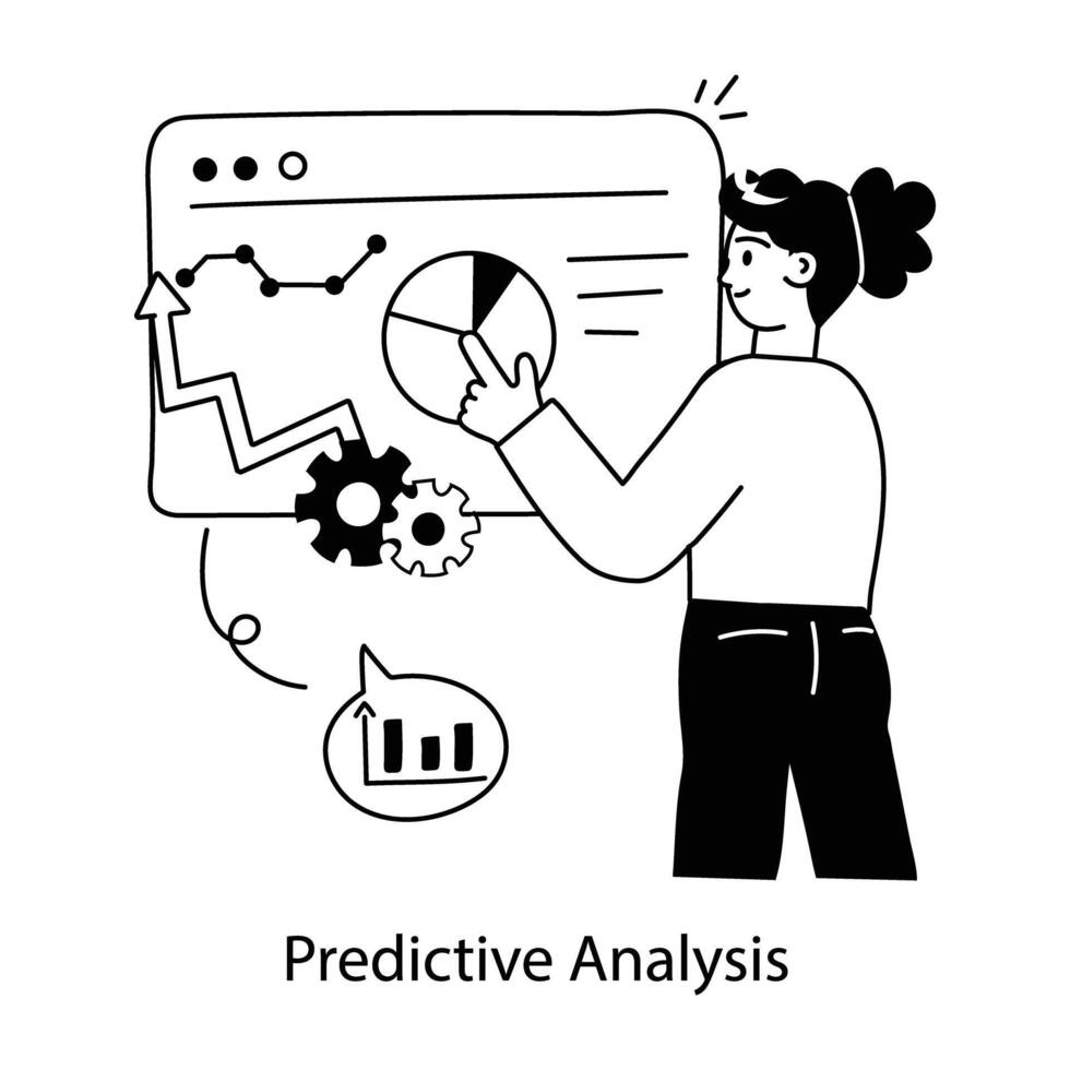 Trendy Predictive Analysis vector