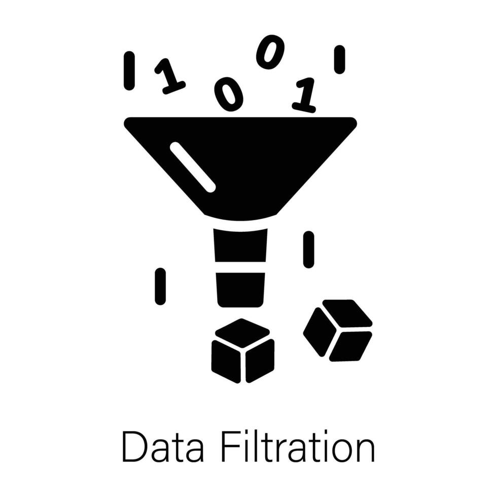 Trendy Data Filtration vector