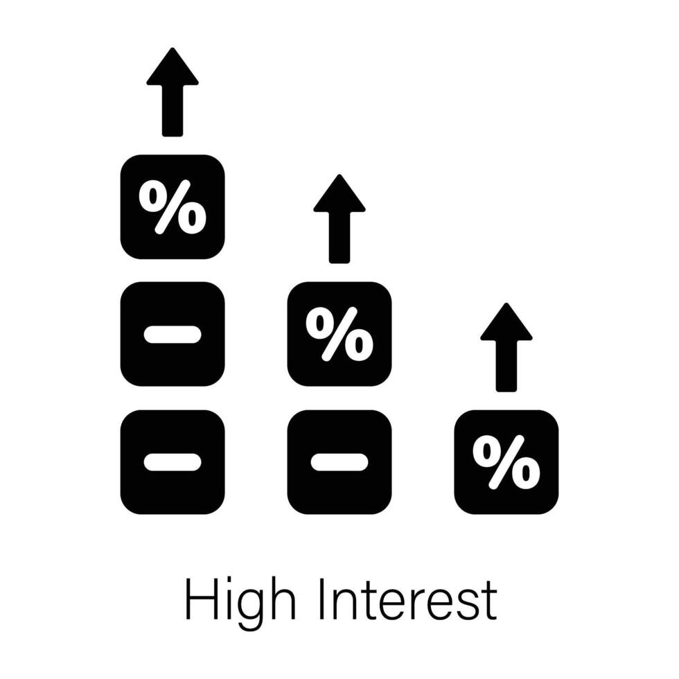 Trendy High Interest vector