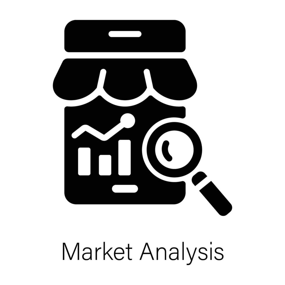 Trendy Market Analysis vector