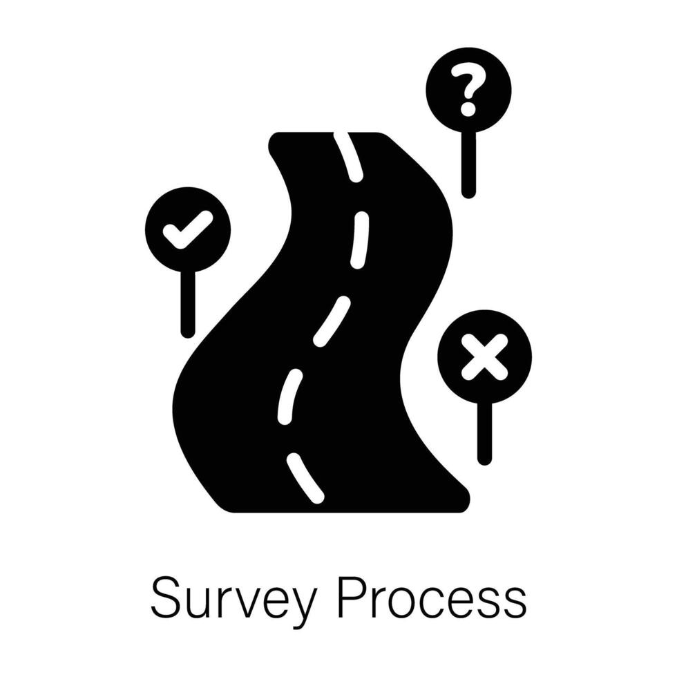 Trendy Survey Process vector