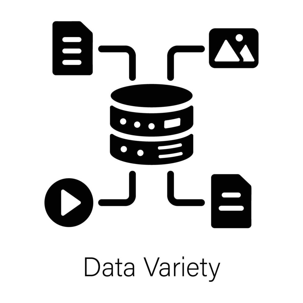 Trendy Data Variety vector