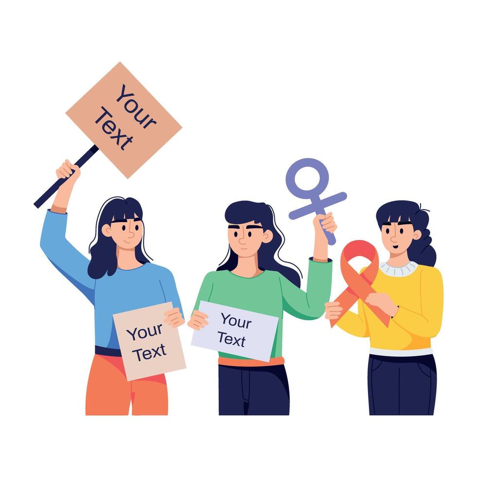 Trendy Cancer Awareness vector