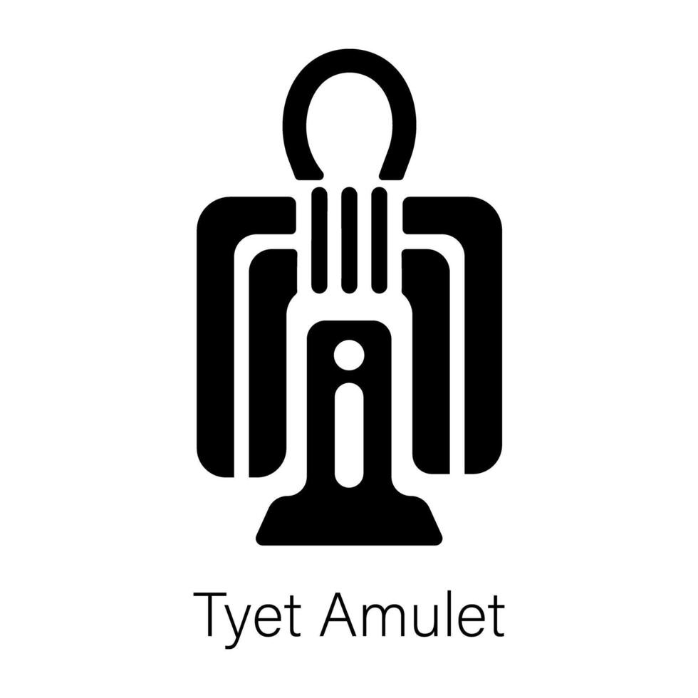 Trendy Tyet Amulet vector