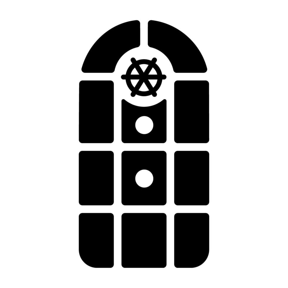 Trendy Chapel Interior vector