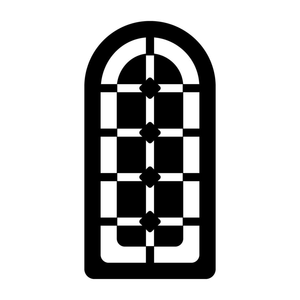 Trendy Islamic Window vector
