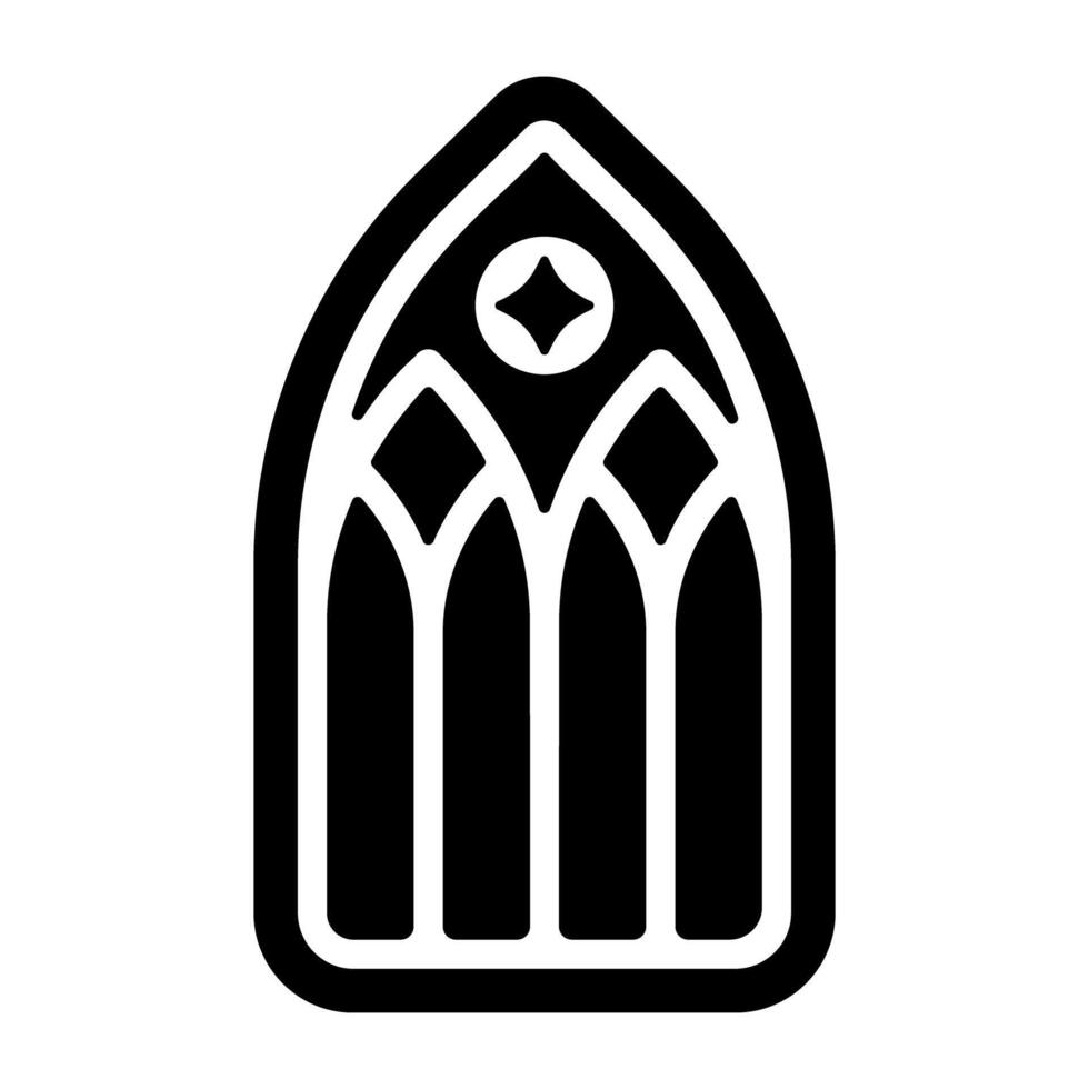 Trendy Cathedral Glass vector