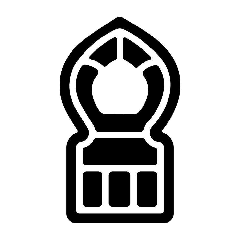 Trendy Mosque Interior vector
