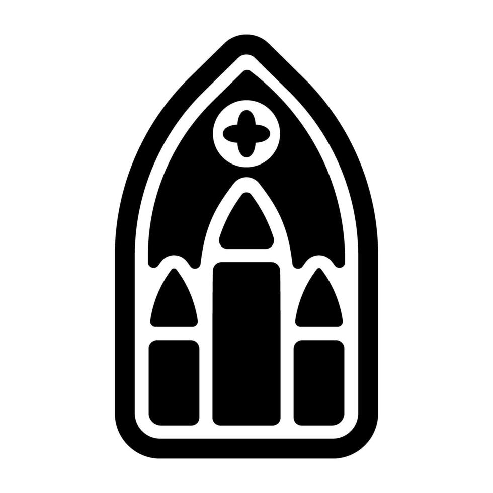 Trendy Chapel Interior vector