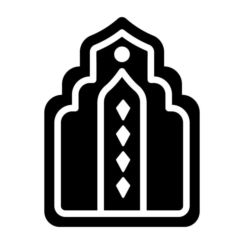 Trendy Islamic Window vector
