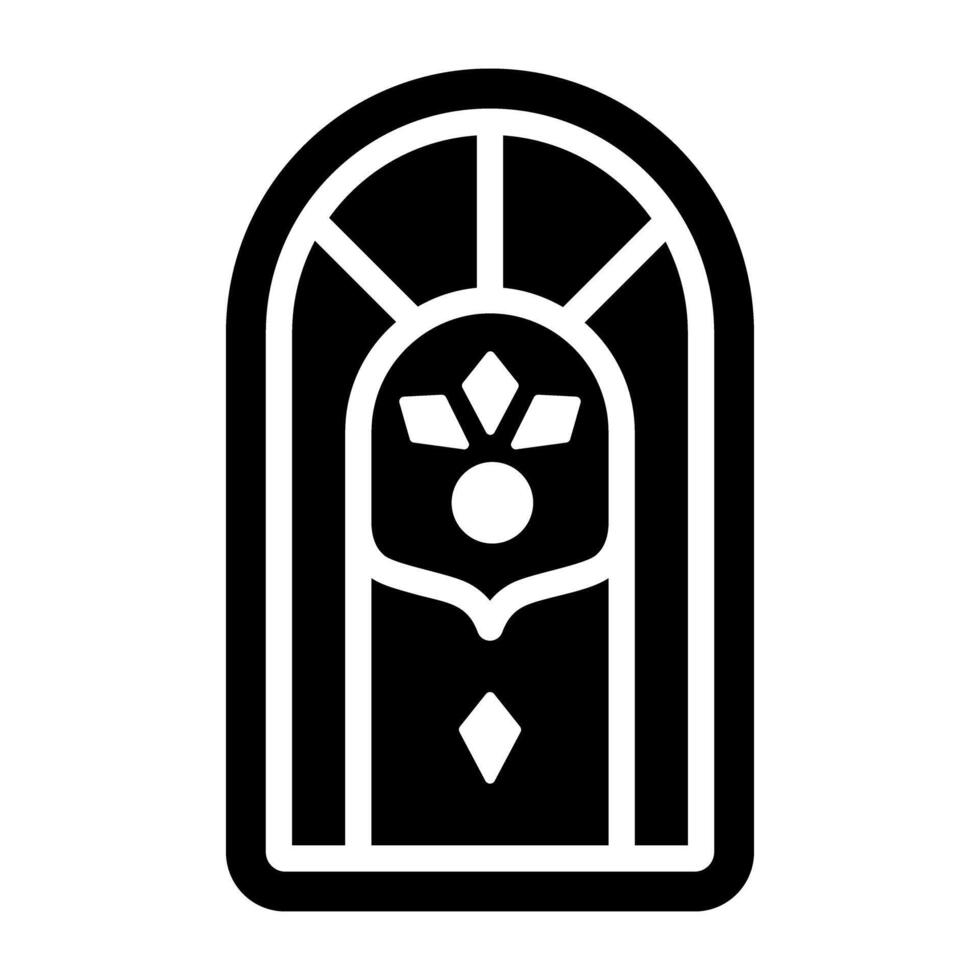 Trendy Stained Window vector