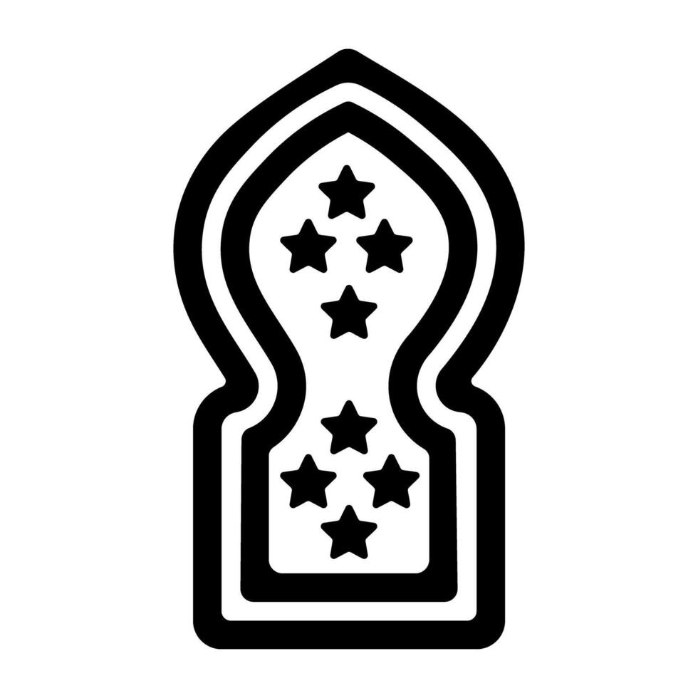 Trendy Mosque Window vector