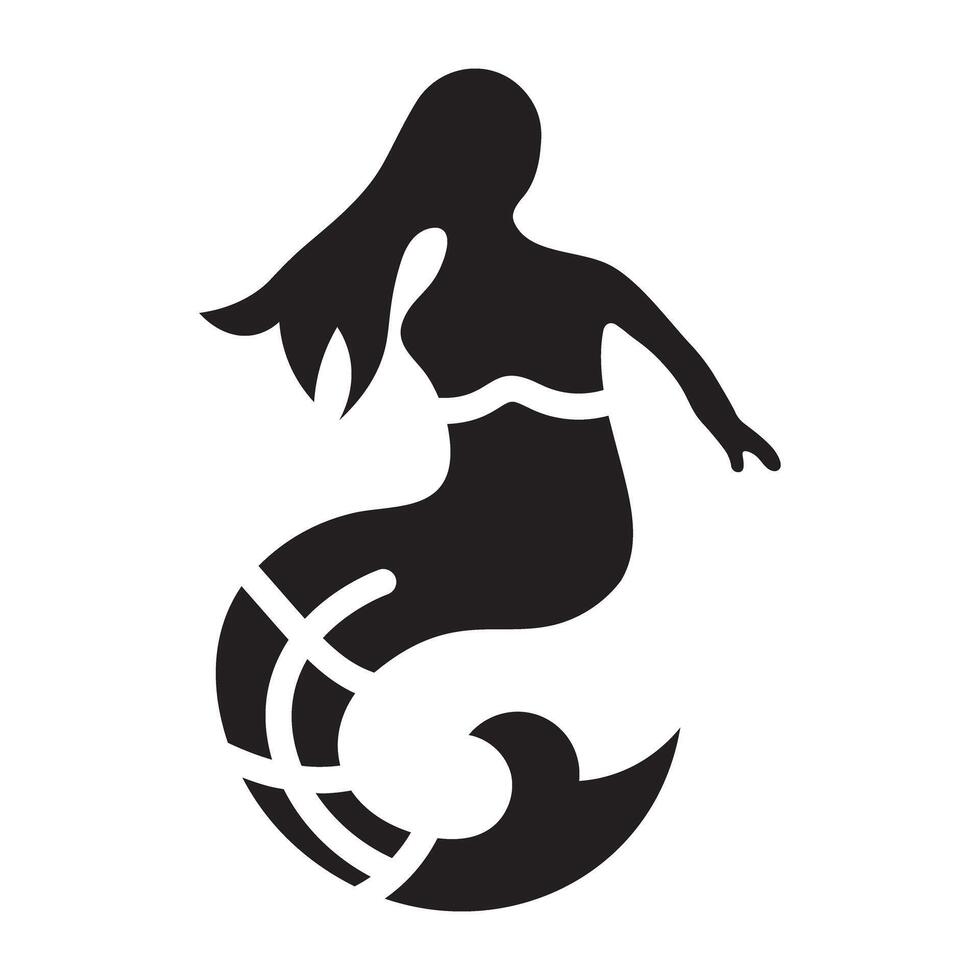 Trendy Mermaid Fish vector