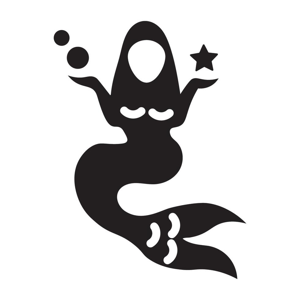 Trendy Fairy Mermaid vector