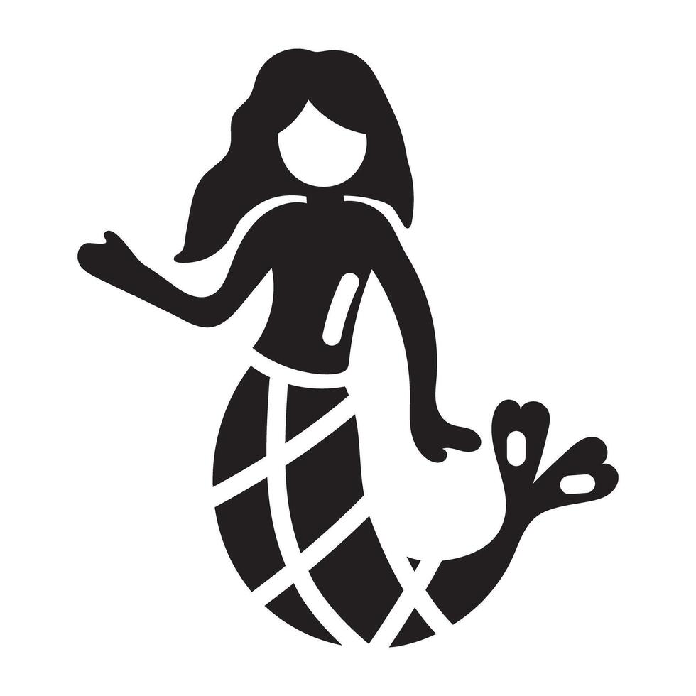 Trendy Water Nymph vector