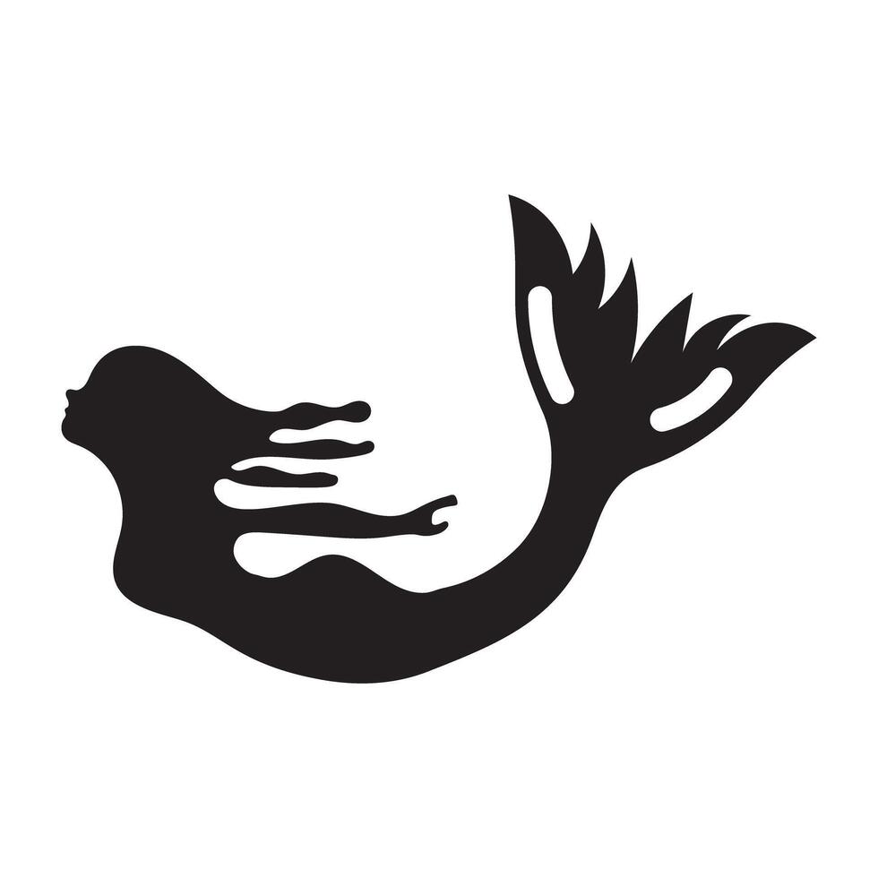 Trendy Siren Mermaid vector