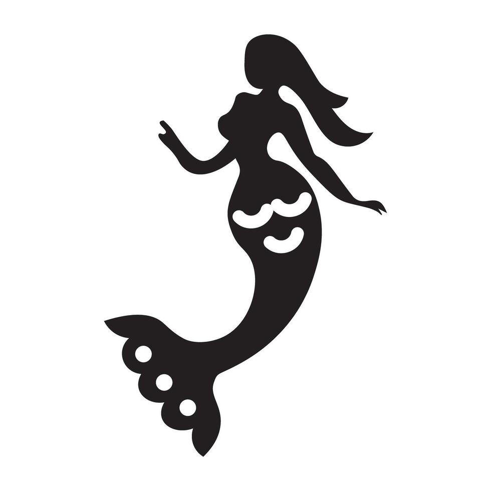 Trendy Mermaid Fish vector