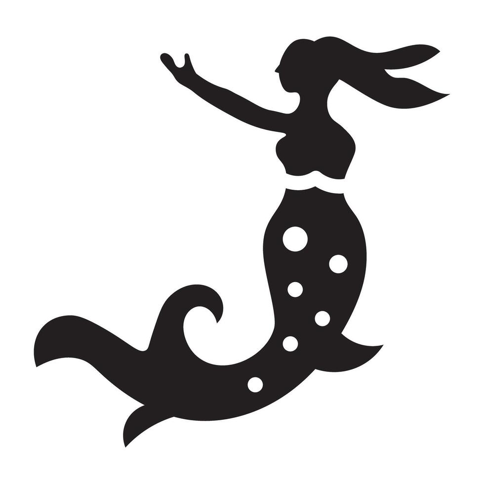 Trendy Sea Siren vector