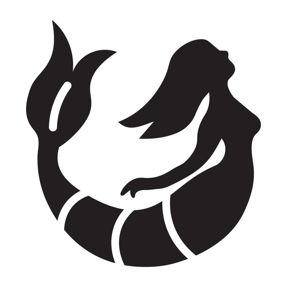 Trendy Mermaid Fish vector