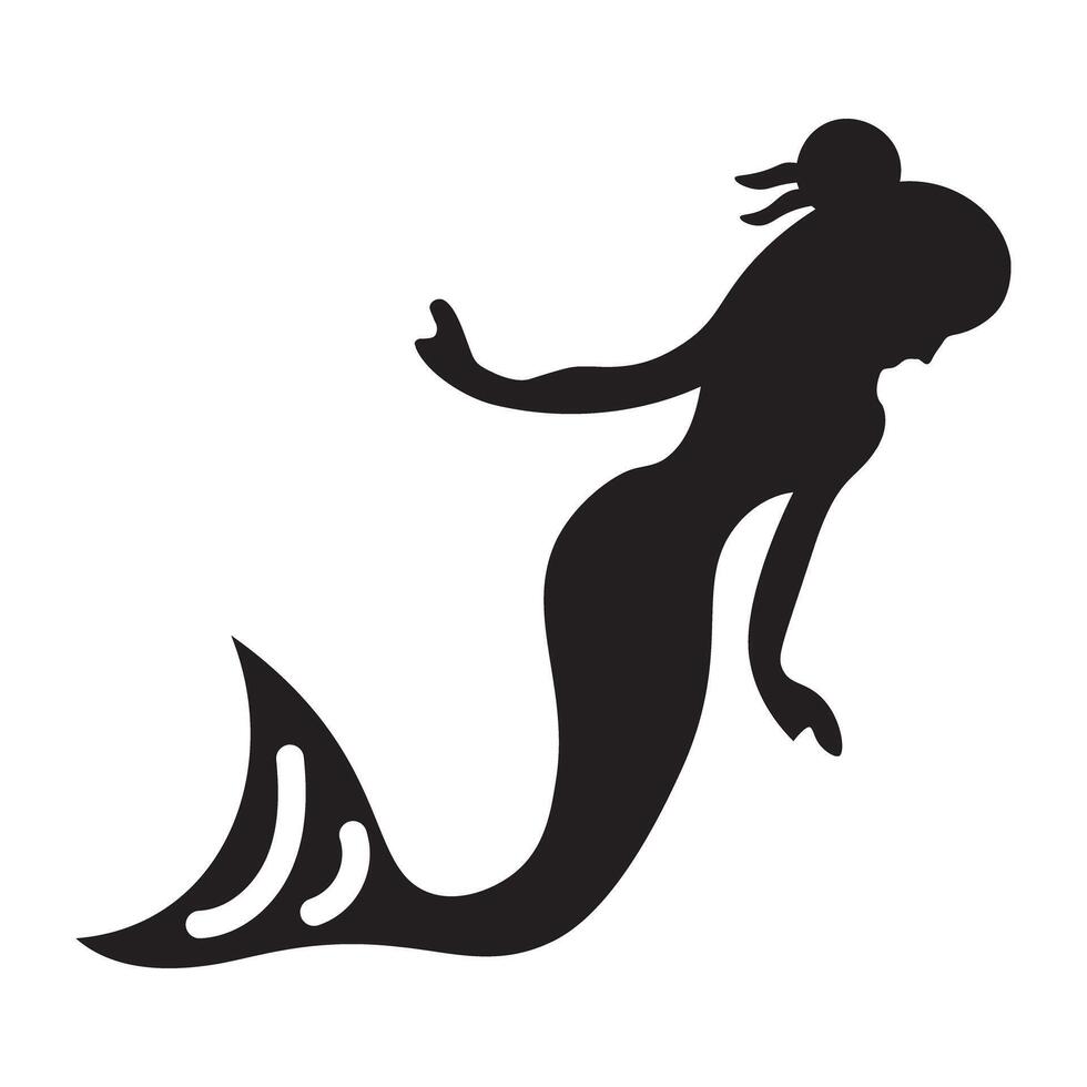 Trendy Mermaid Lady vector