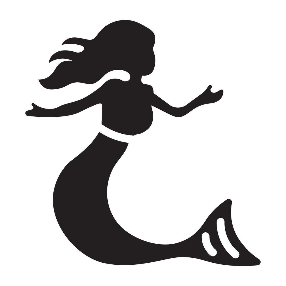 Trendy Fairy Mermaid vector