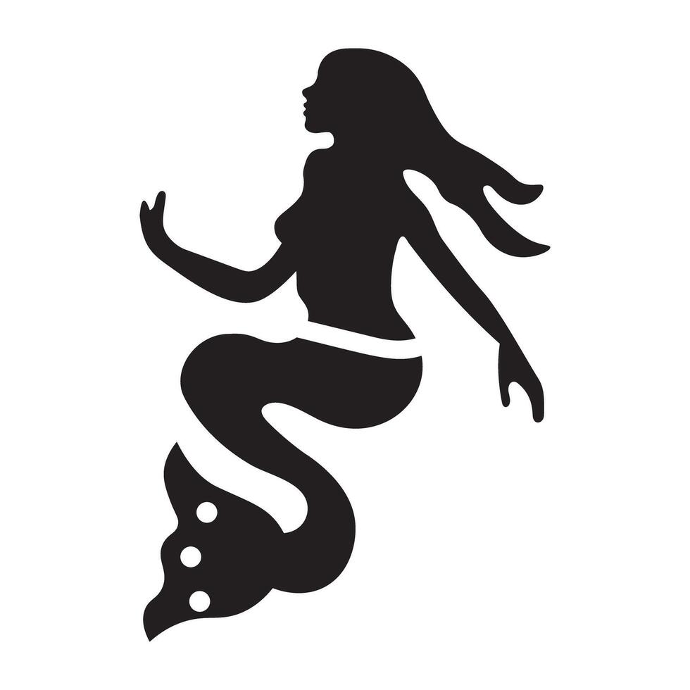 Trendy Siren Girl vector