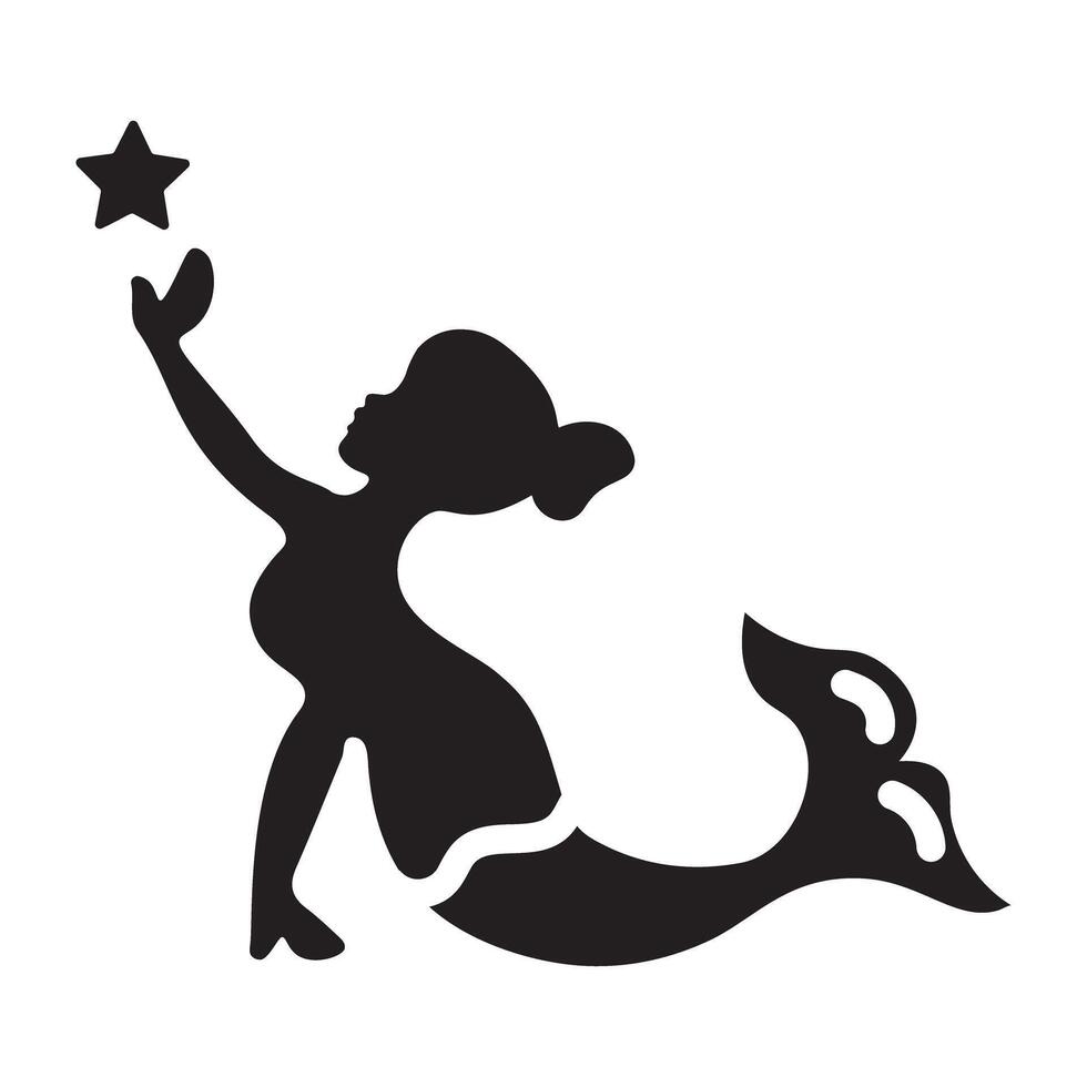 Trendy Beautiful Mermaid vector