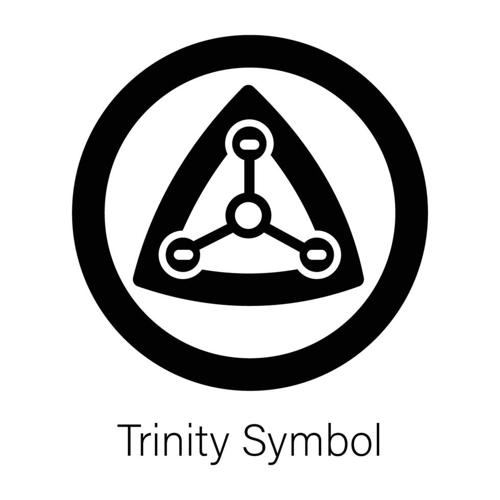 Trendy Trinity Symbol vector