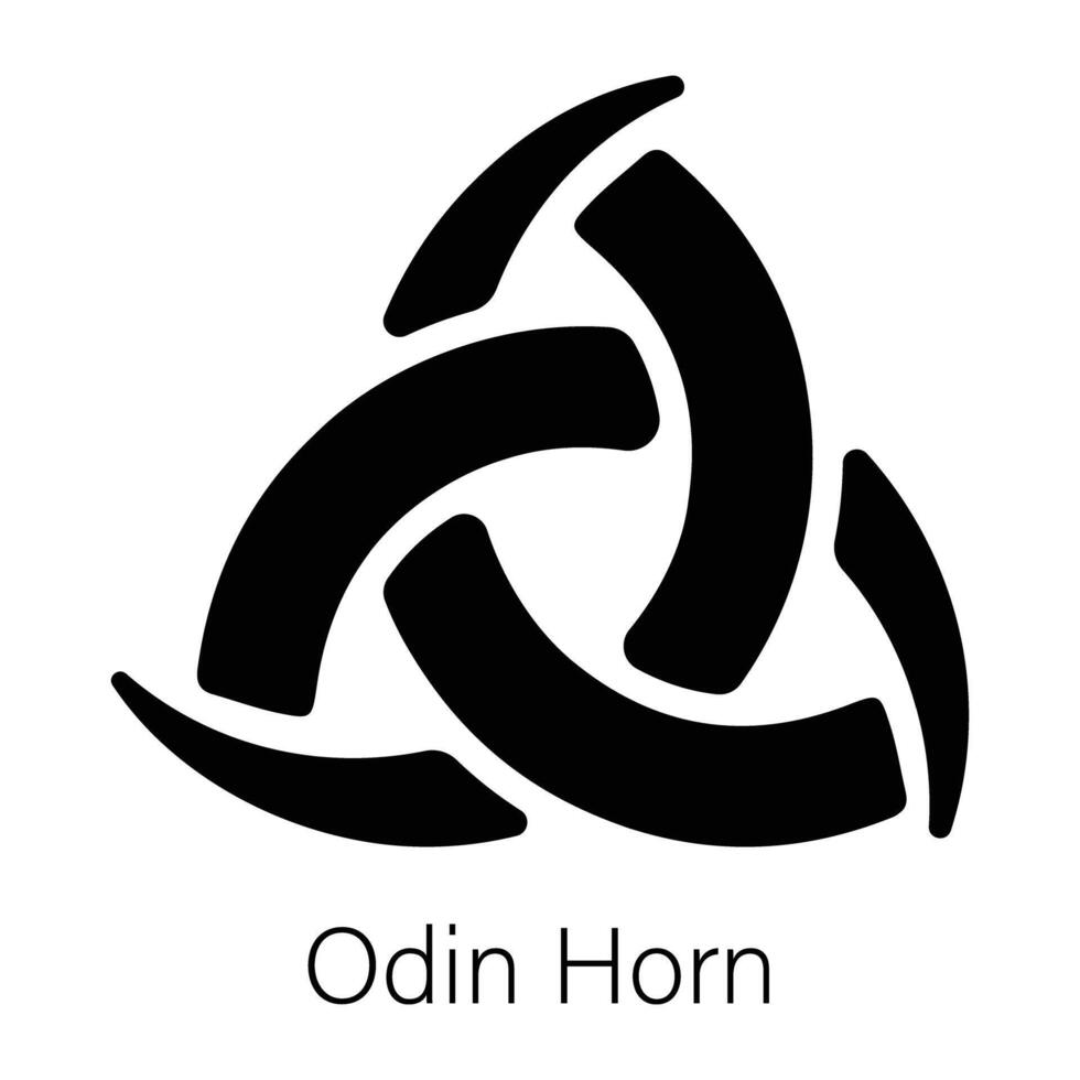 Trendy Odin Horn vector