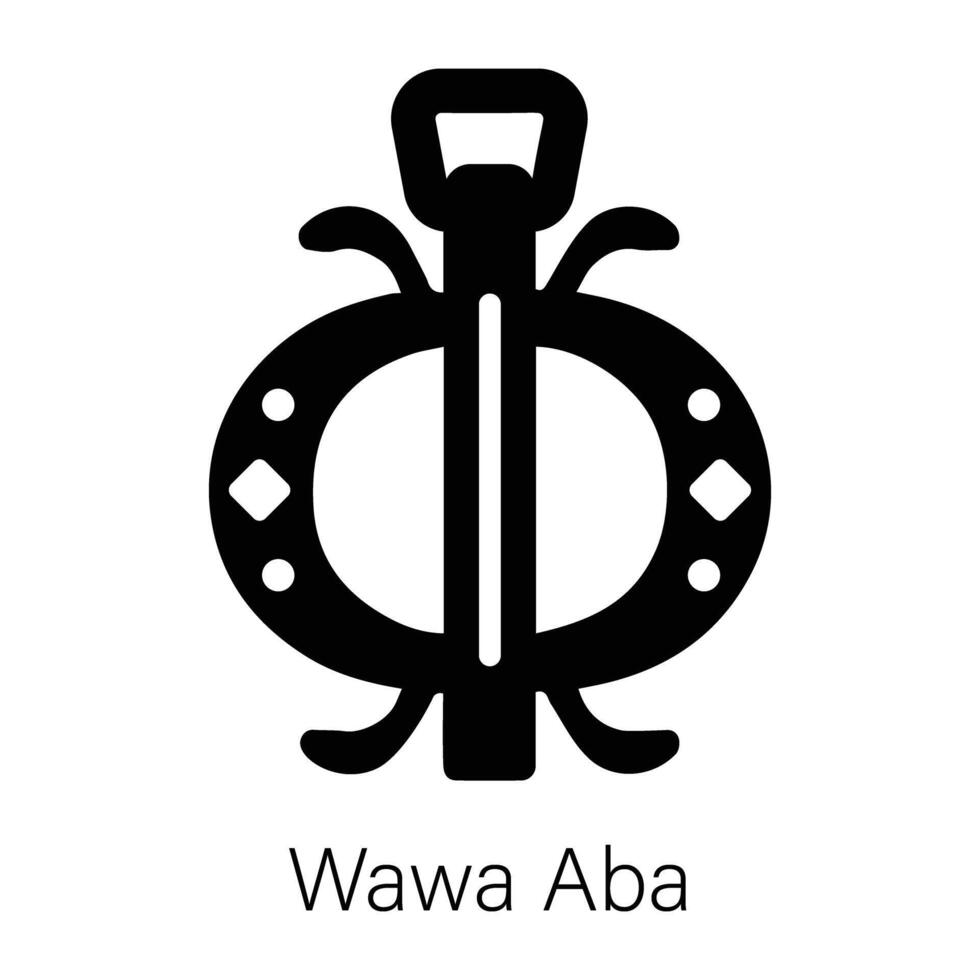 Trendy Wawa Aba vector