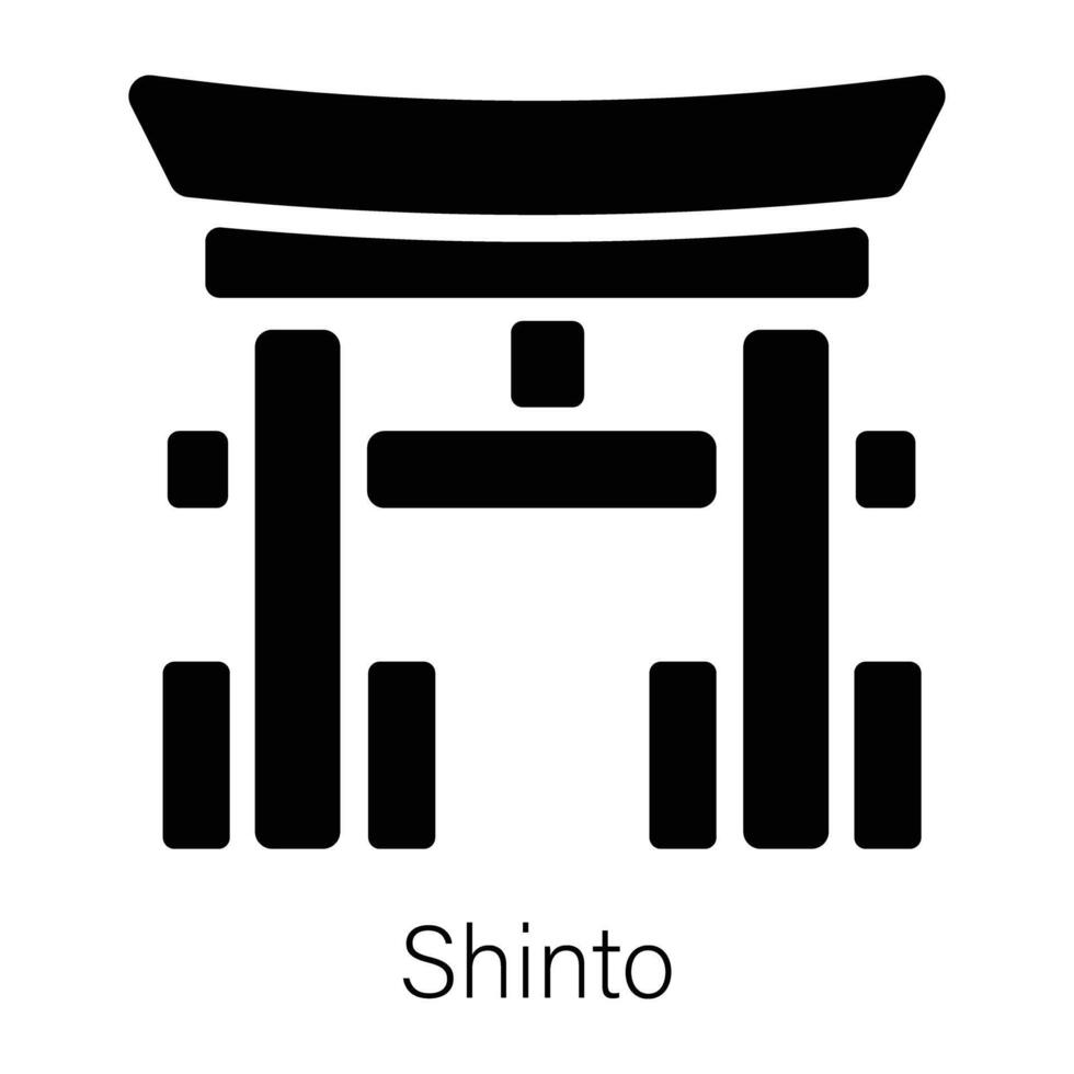 Trendy Shinto Concepts vector