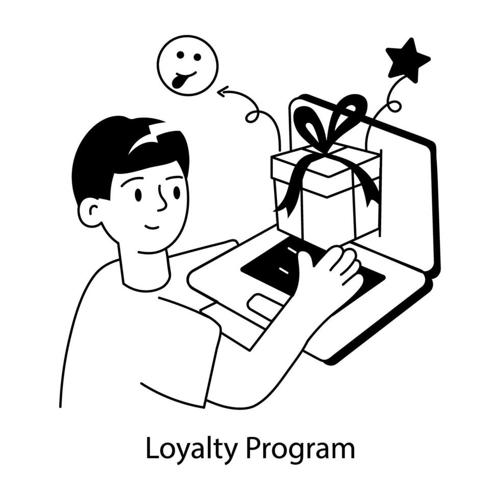Trendy Loyalty Program vector