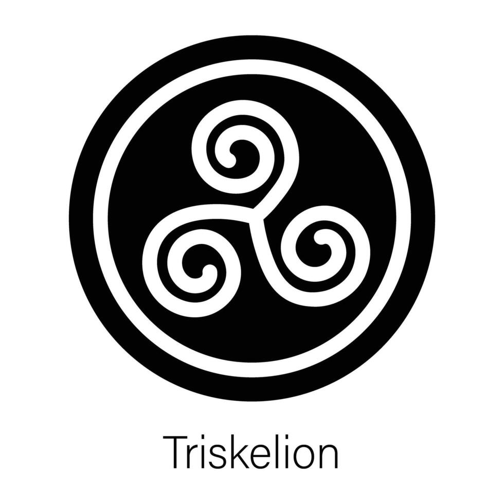 Trendy Triskelion Concepts vector