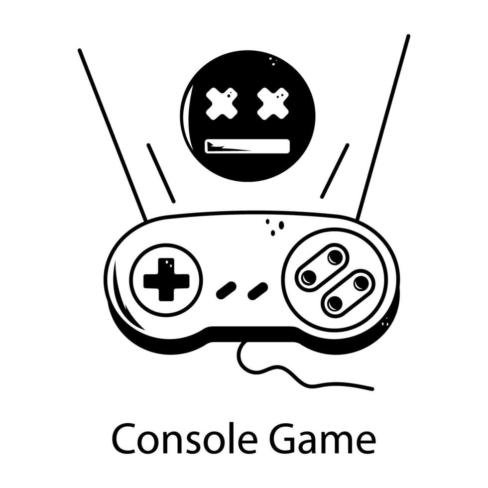 Trendy Console Game vector