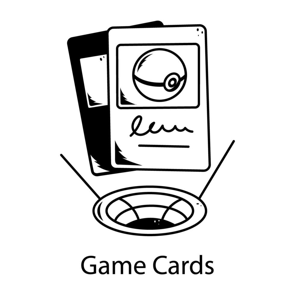 Trendy Game Cards vector