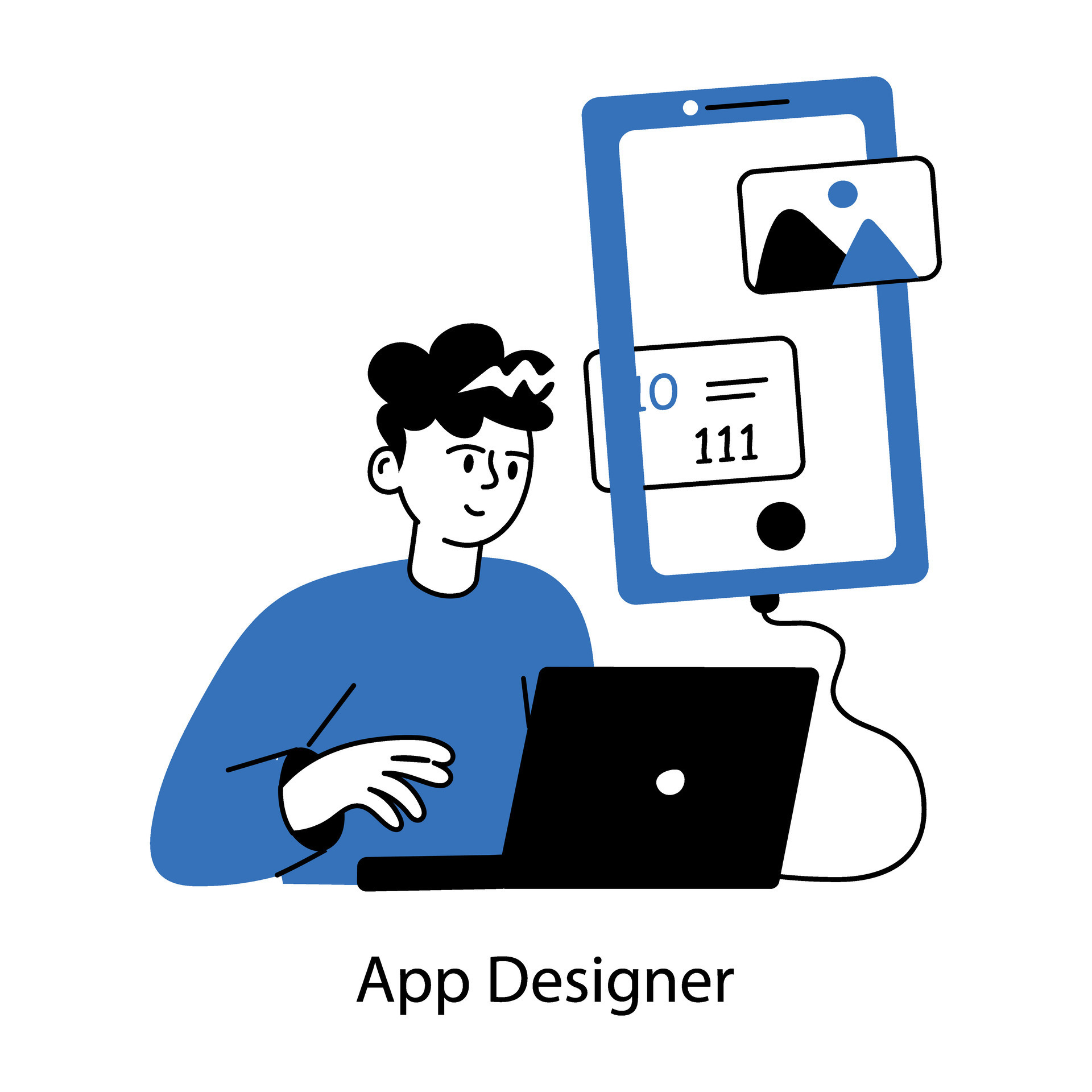Trendy App Designer 45885286 Vector Art at Vecteezy