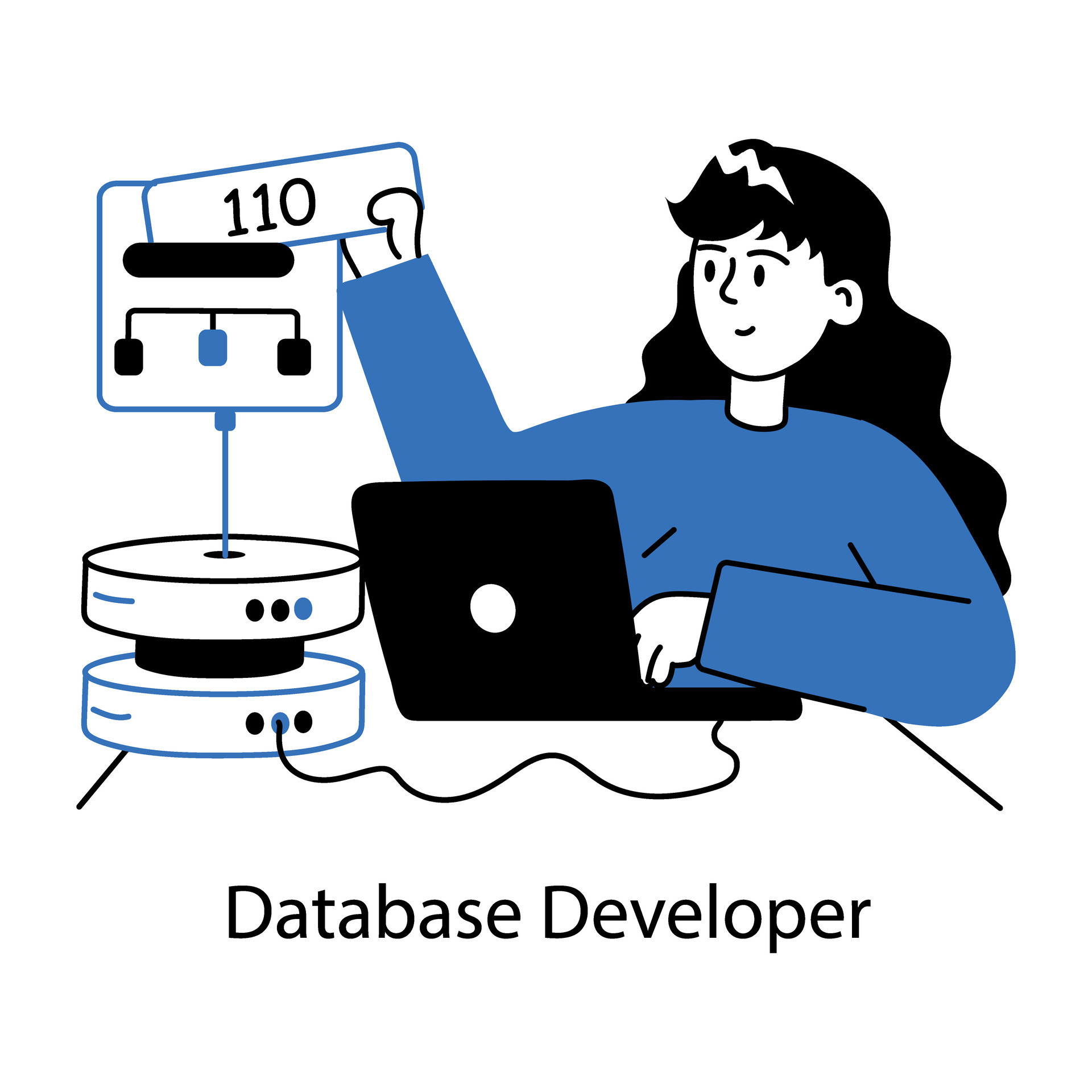 Trendy Database Developer 45885294 Vector Art at Vecteezy
