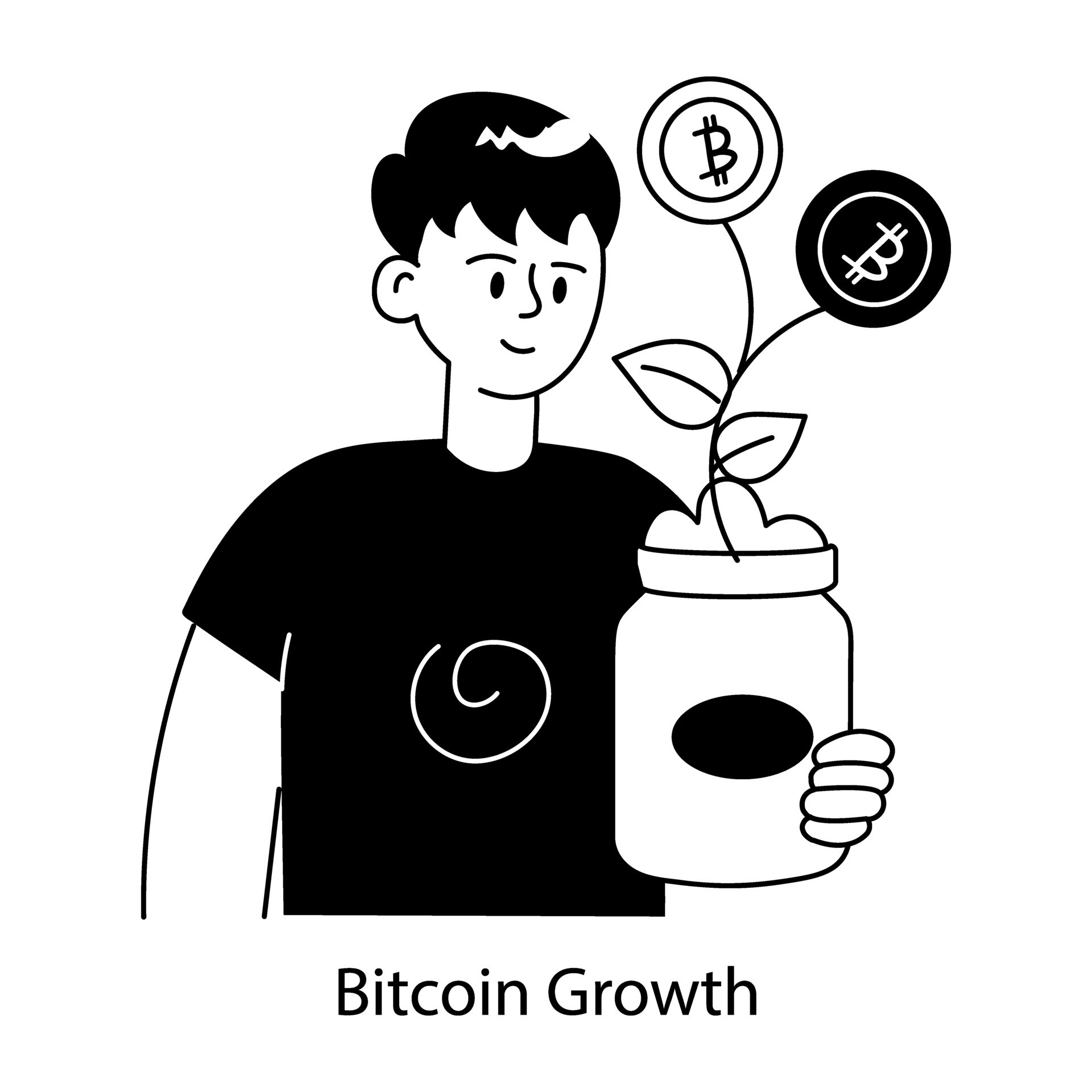 Trendy Bitcoin Growth 45885406 Vector Art At Vecteezy Trendy Bitcoin Growth 45885406 Vector Art At Vecteezy
