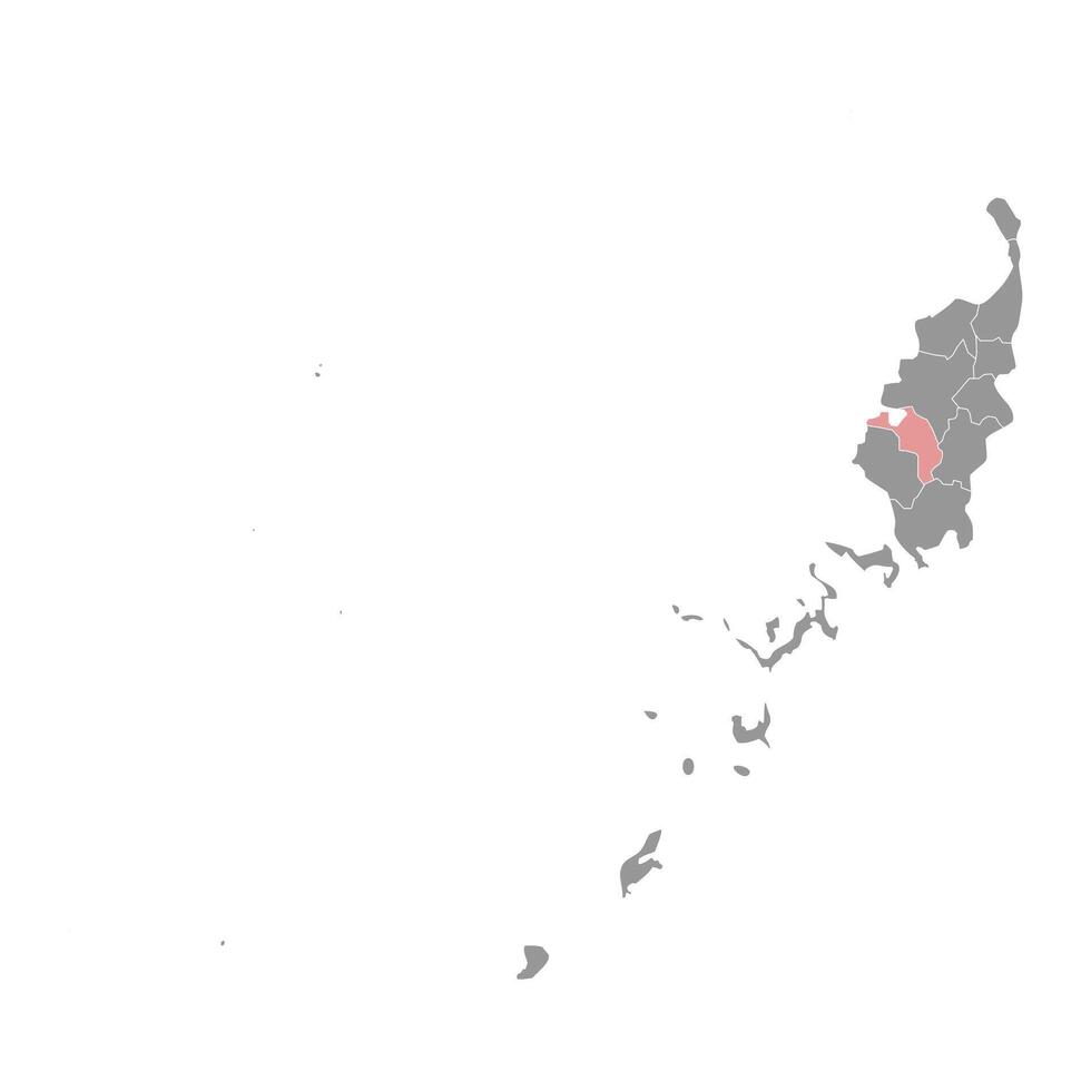 Ngatpang State map, administrative division of Palau. illustration. vector