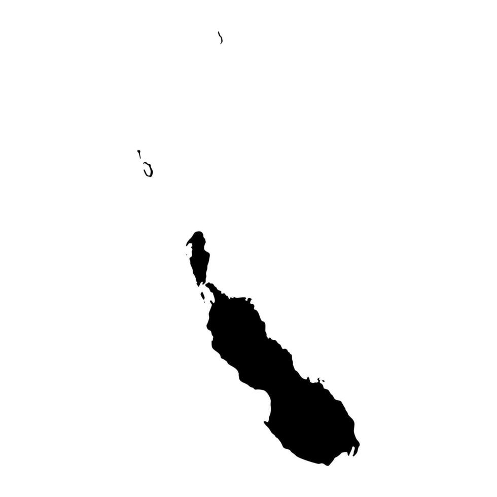 Autonomous Region of Bougainville map, administrative division of Papua New Guinea. illustration. vector