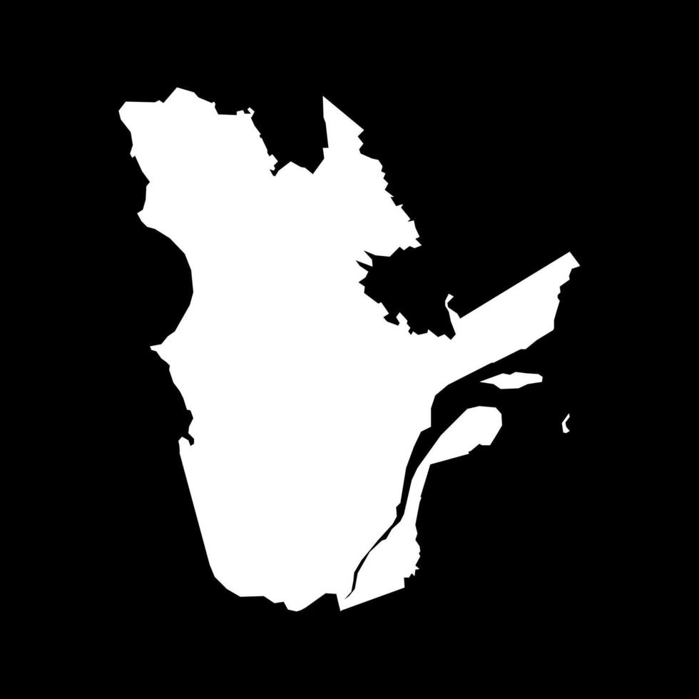 Quebec map, province of Canada. illustration. vector