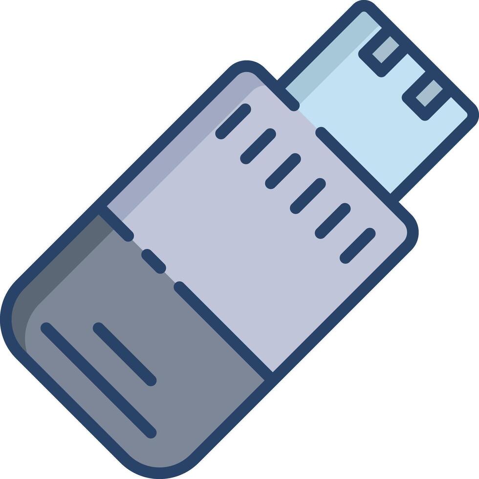 Pencil linear color illustration vector