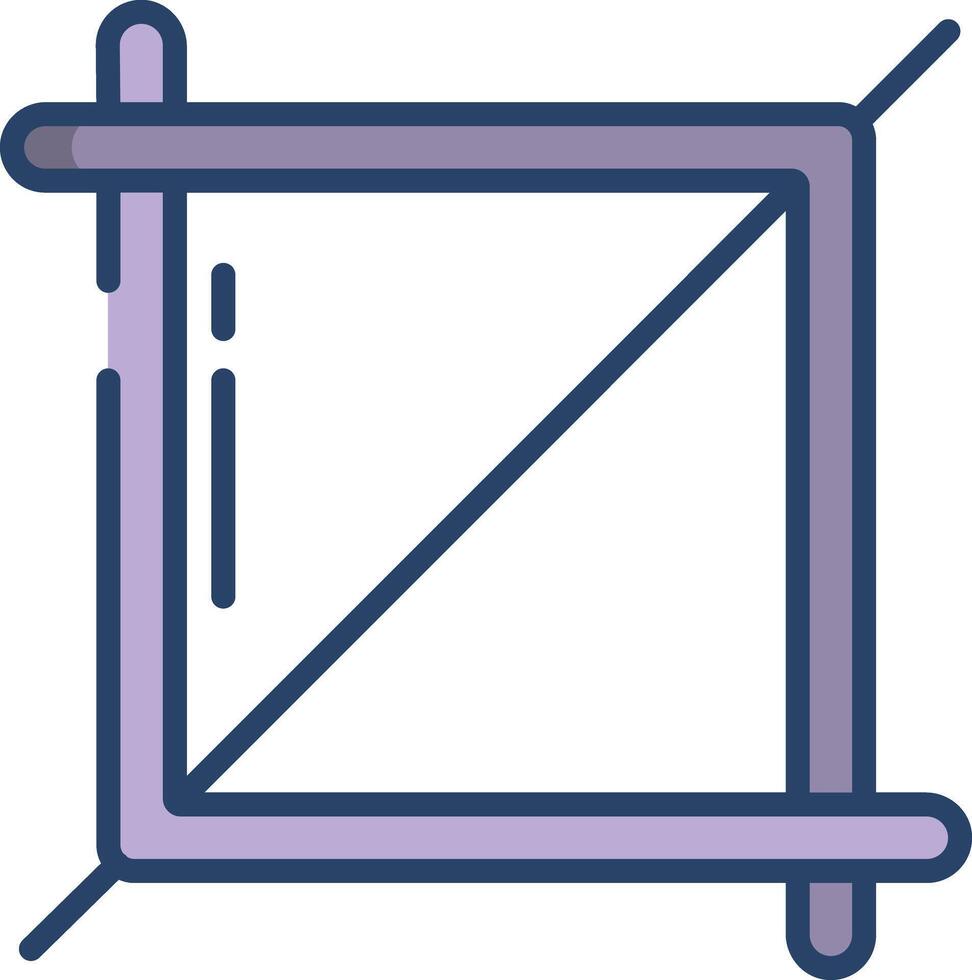 crop linear color illustration vector