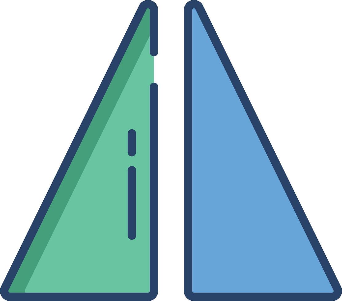 Flip vertical linear color illustration vector