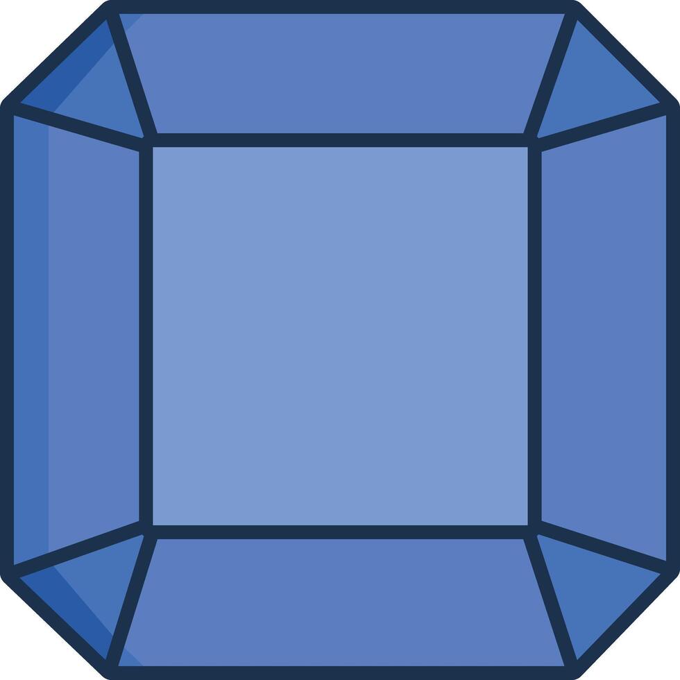 Diamond linear color illustration vector
