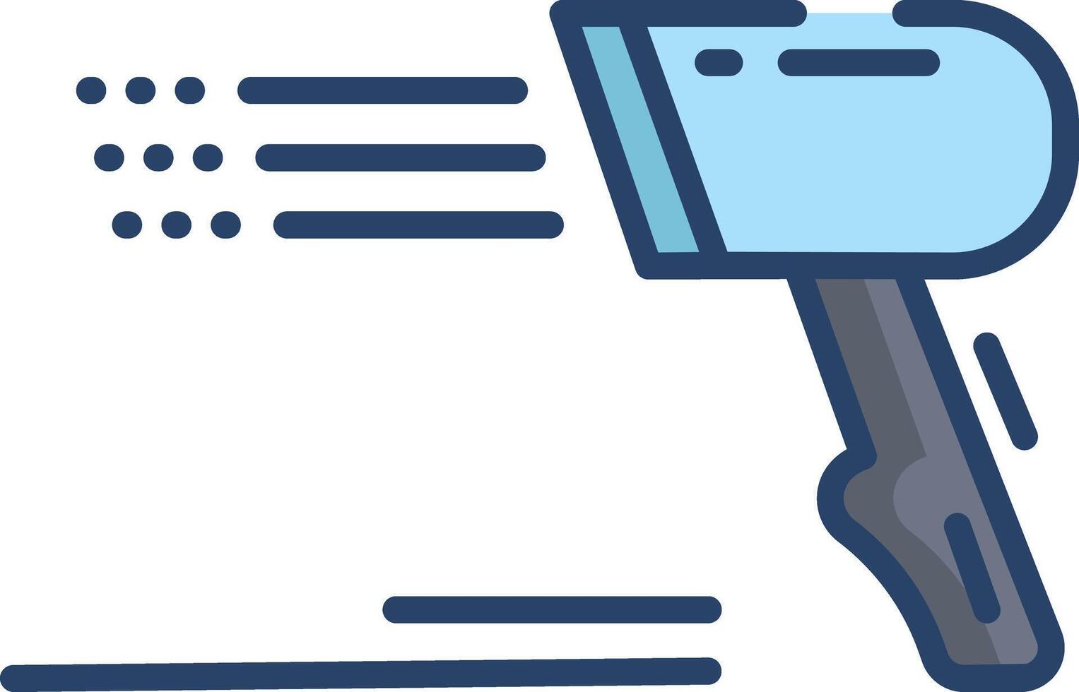 Bar code scanner linear color illustration vector