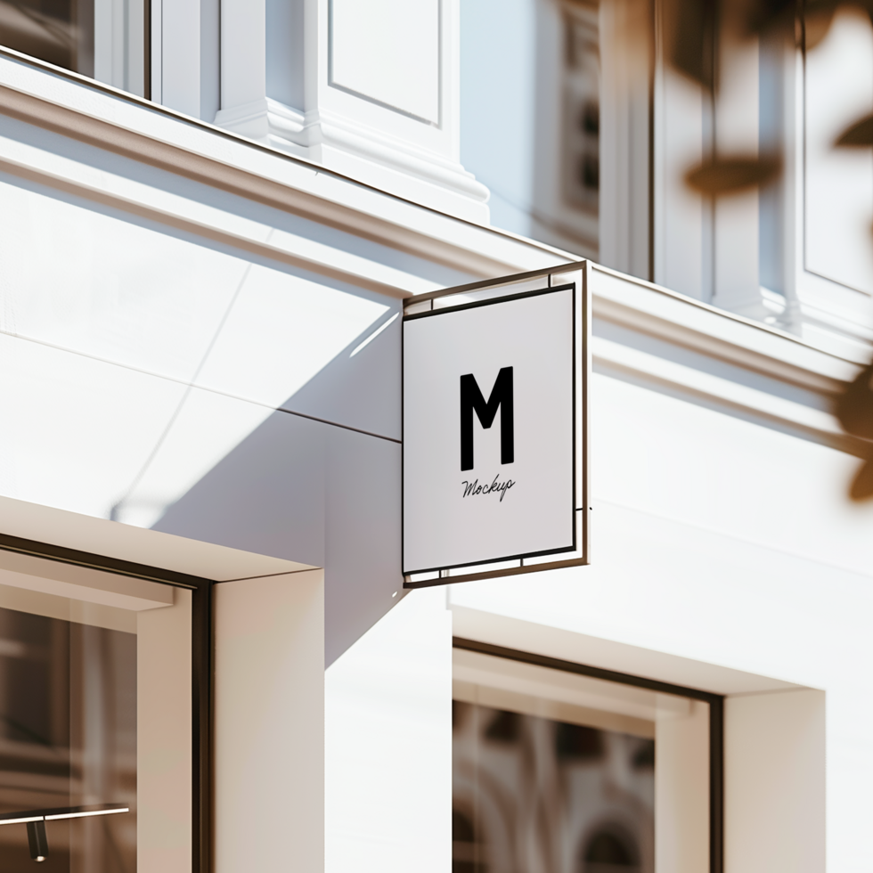 Shop Sign Mockup psd